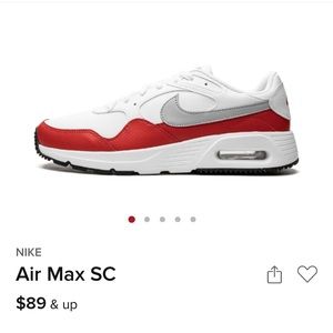 SOLD Air Max SC White University Red’